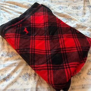 Victoria's Secret Red and Black Cozy Blanket
